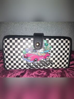NWT ♥️ Checkerboard Printed Betty Boop Wallet/Wristlet